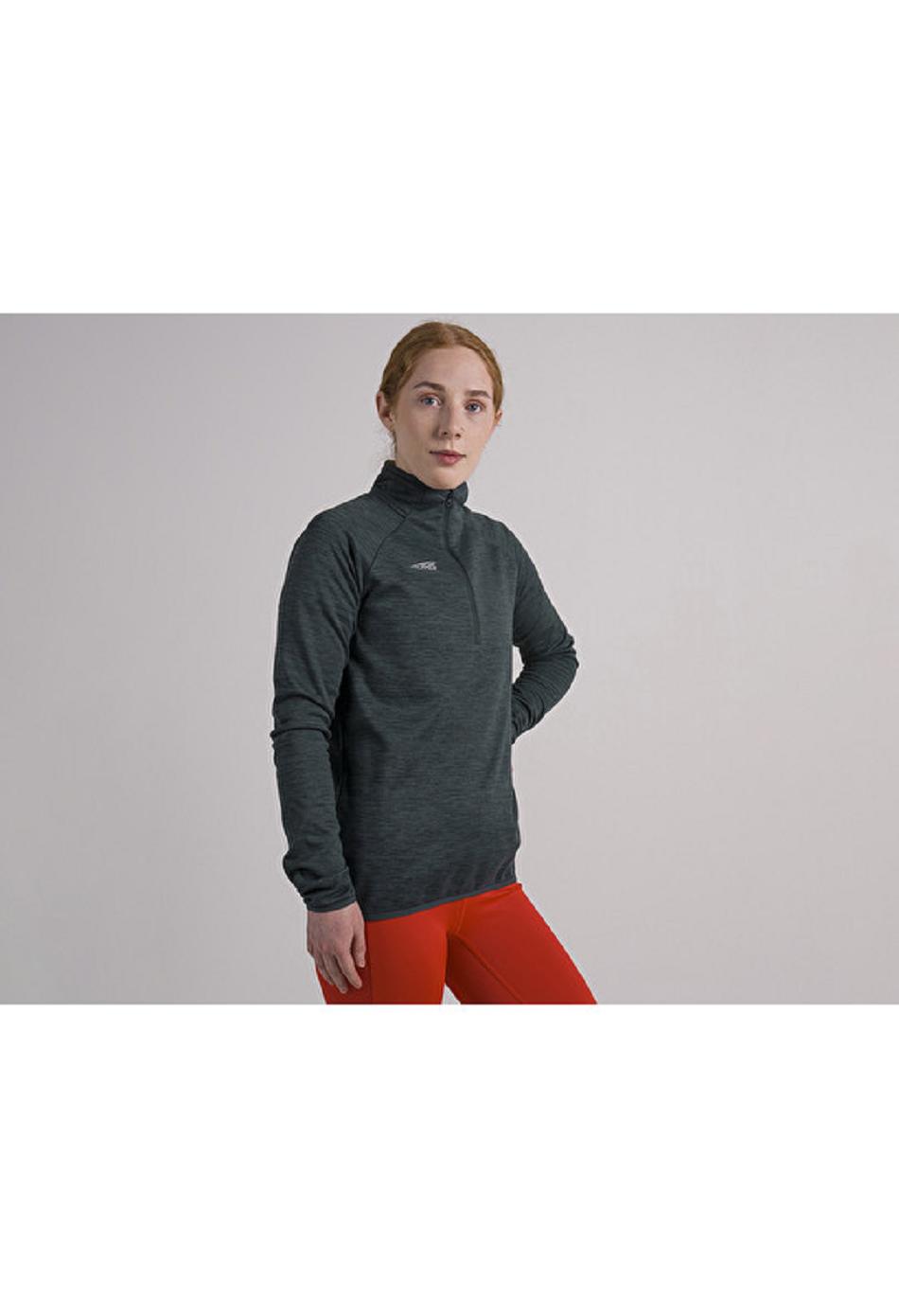 Black Altra CORE 1/2 ZIP PULLOVER Women's Tops | US_QA6067