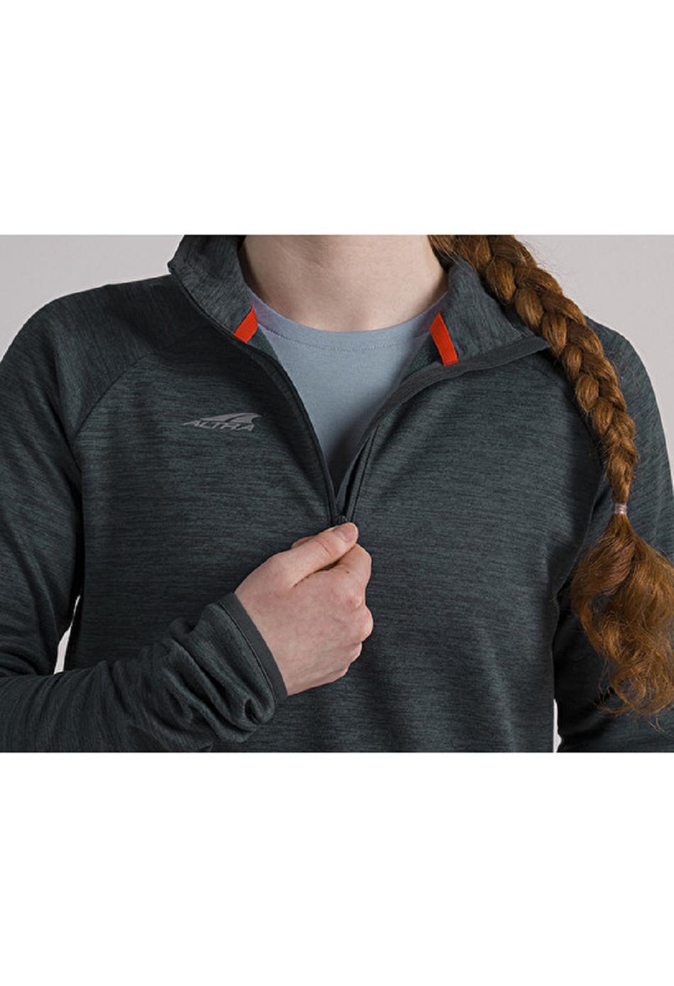 Black Altra CORE 1/2 ZIP PULLOVER Women's Tops | US_QA6067