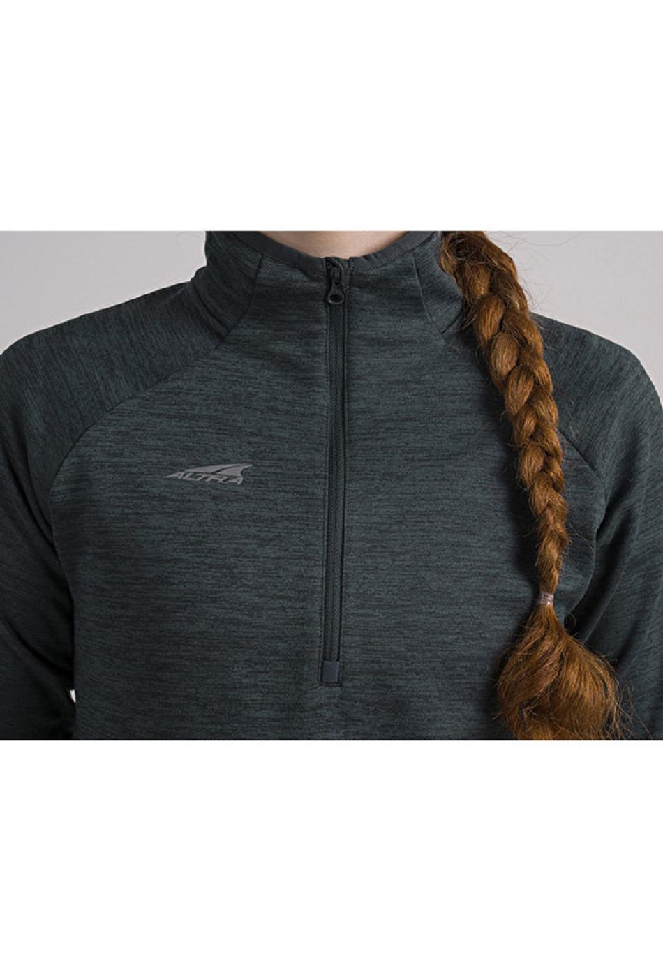 Black Altra CORE 1/2 ZIP PULLOVER Women's Tops | US_QA6067