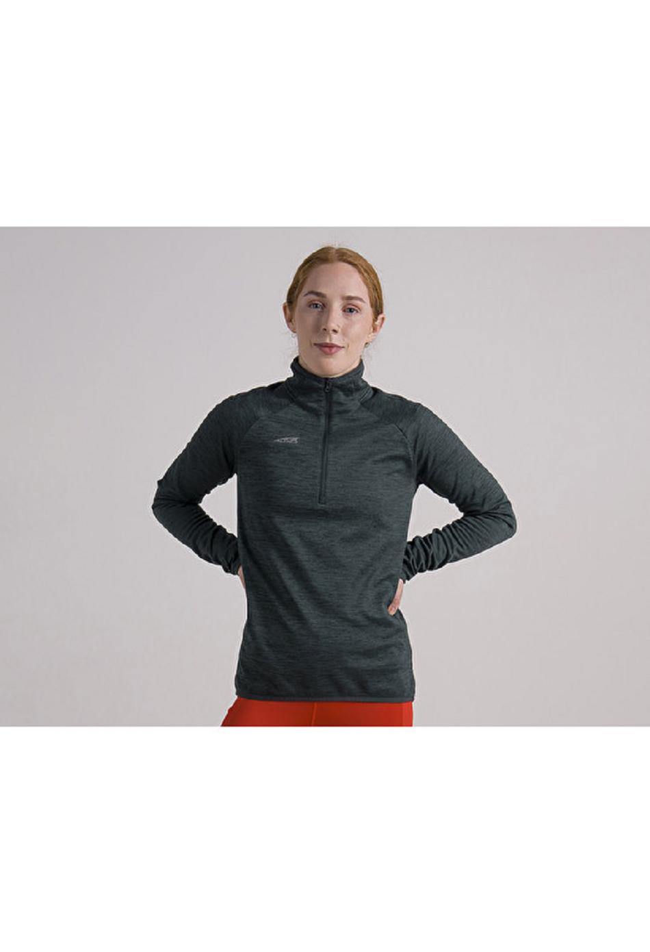 Black Altra CORE 1/2 ZIP PULLOVER Women\'s Tops | US_QA6067