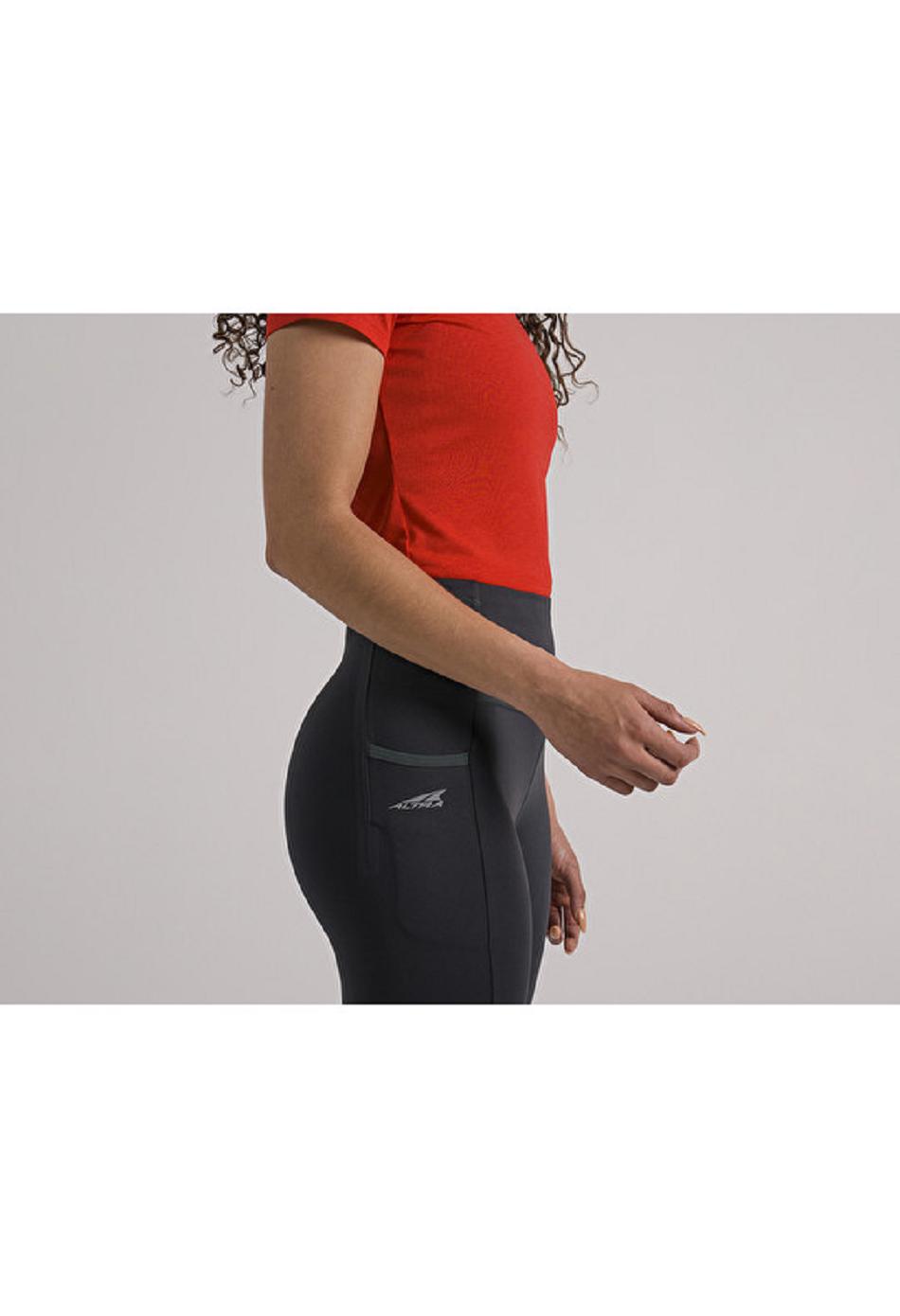Black Altra Core Crop Tight Women's Bottoms | US_YN6049