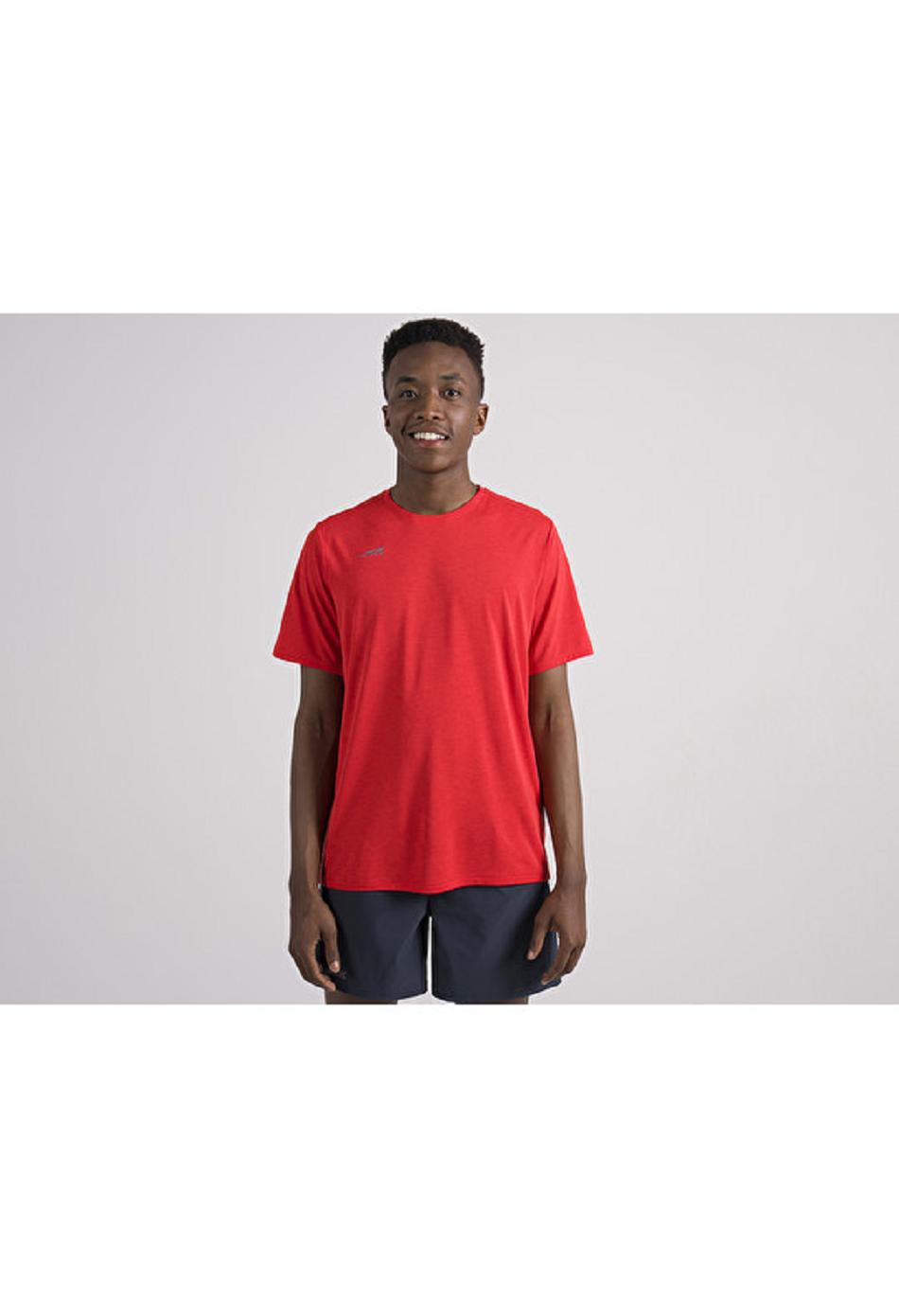Red Altra CORE SHORT SLEEVE TEE Men\'s Tops | US_B3387