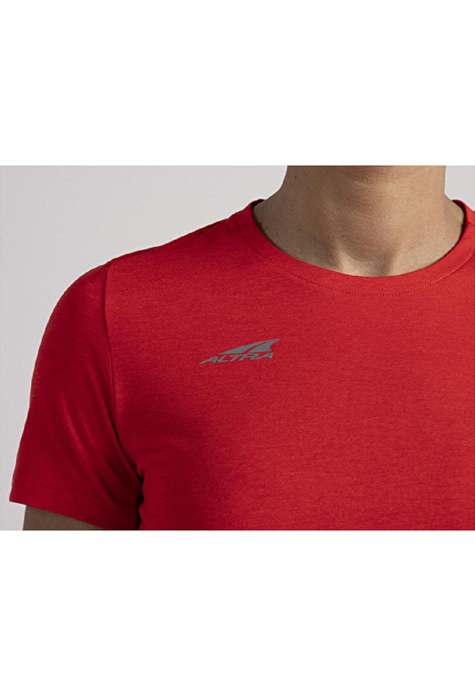 Red Altra CORE SHORT SLEEVE TEE Women's Tops | US_A6632