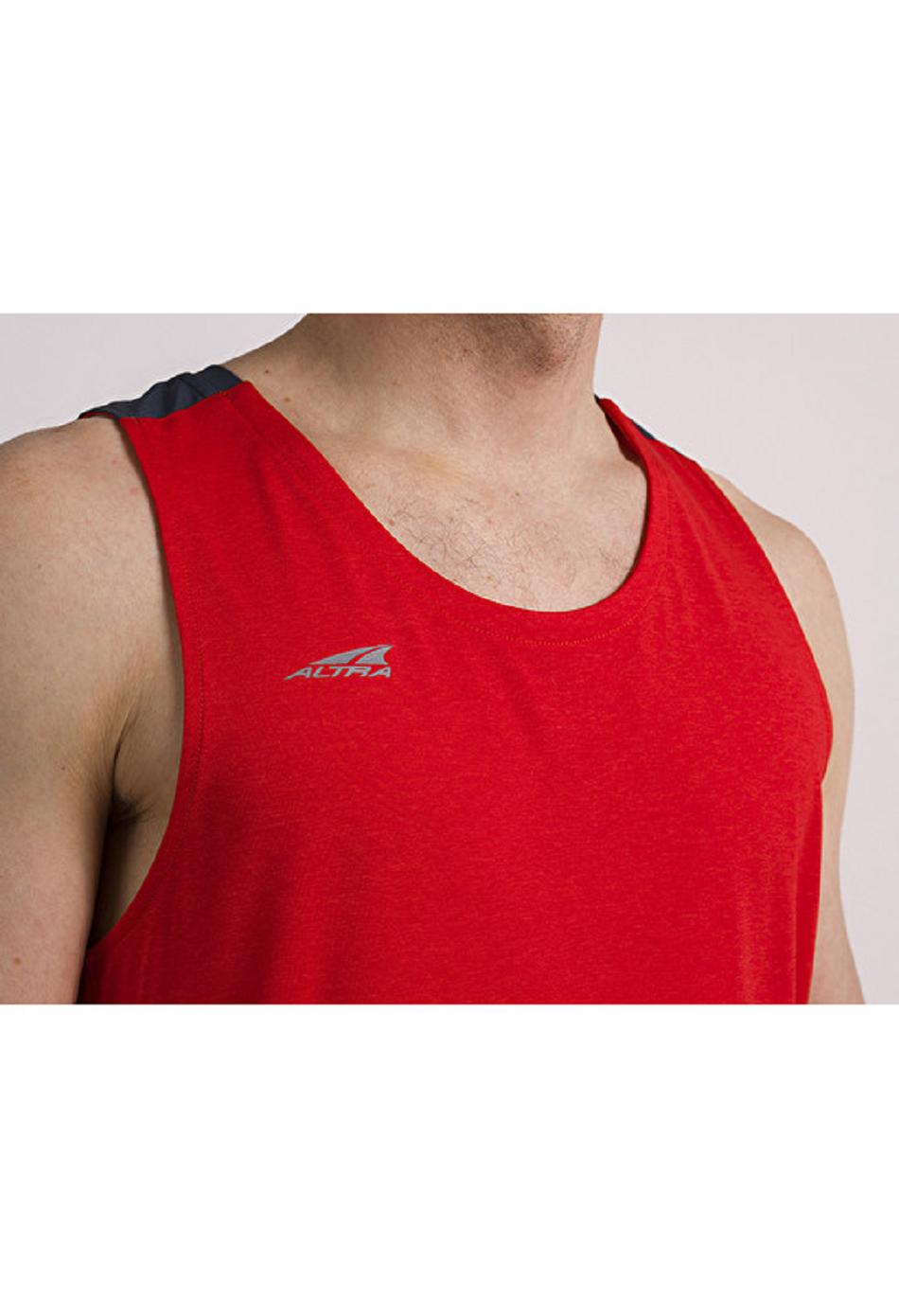 Red Altra VANISH TANK TOP Men's Tops | US_GB9961