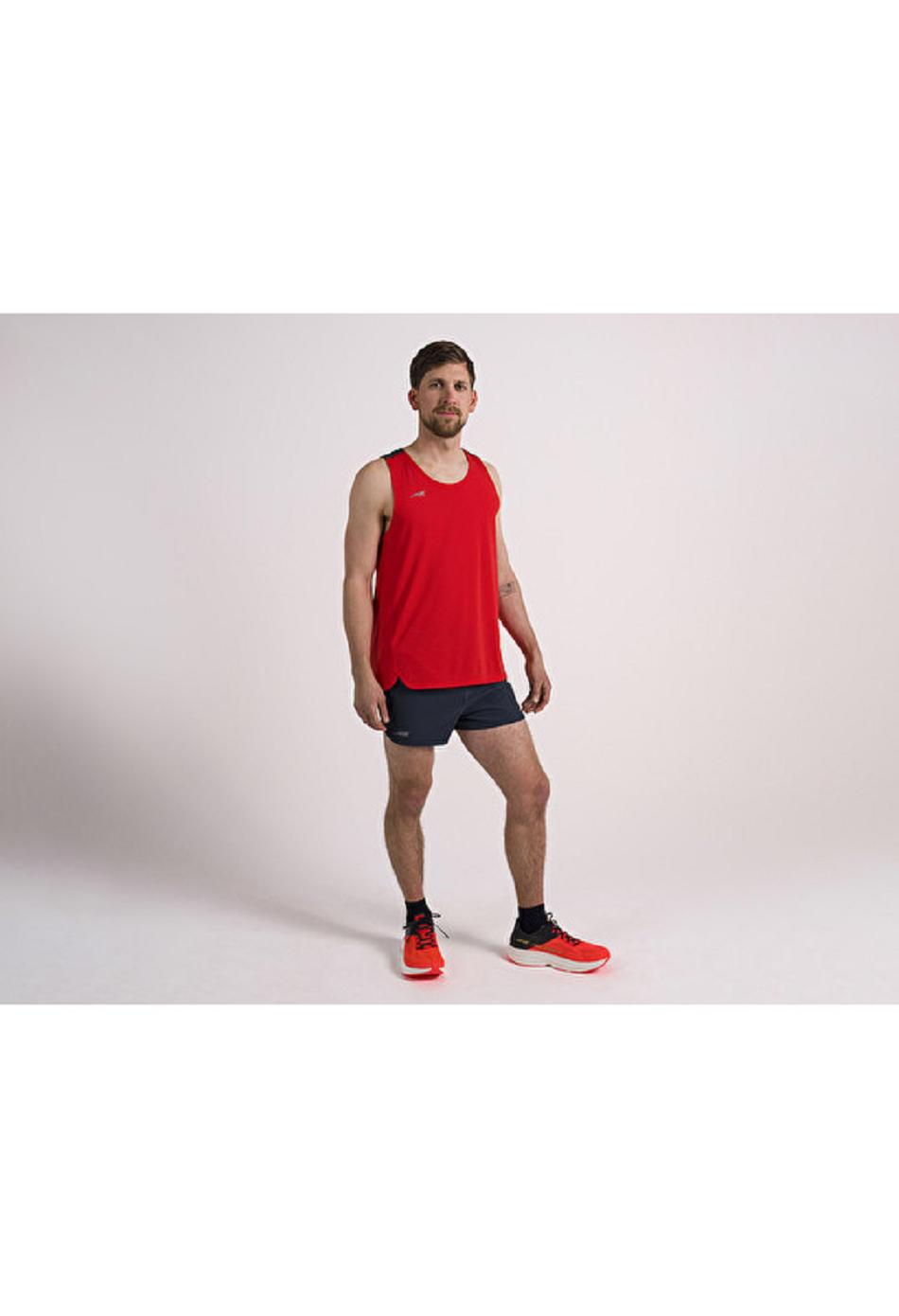 Red Altra VANISH TANK TOP Men's Tops | US_GB9961